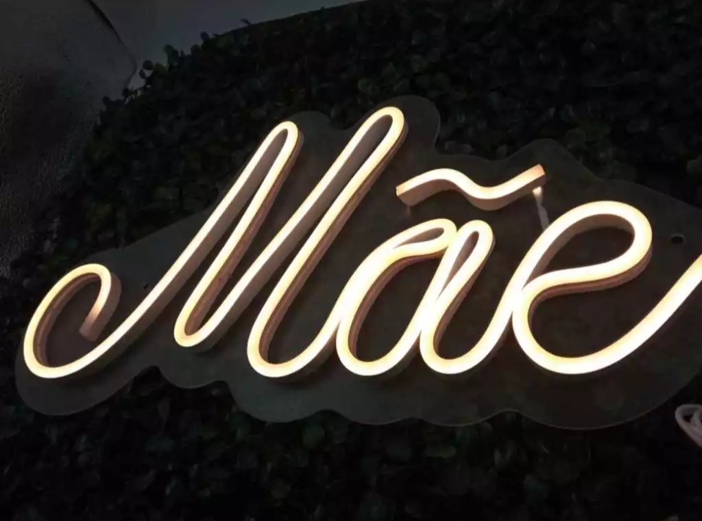 Led Mãe Branco Quente 40X20Cms - FOCUSEVENTOSJATAI