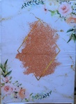 Floral Glitter Rose Gold Painel Redondo 150Cm - imagem 3