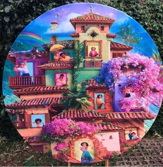 Encanto Casario Colombiana Painel Redondo 150Cm - FOCUSEVENTOSJATAI