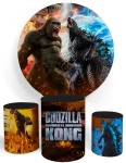 Godzilla E King Kong Cilindro Redondo Pmg - imagem 2
