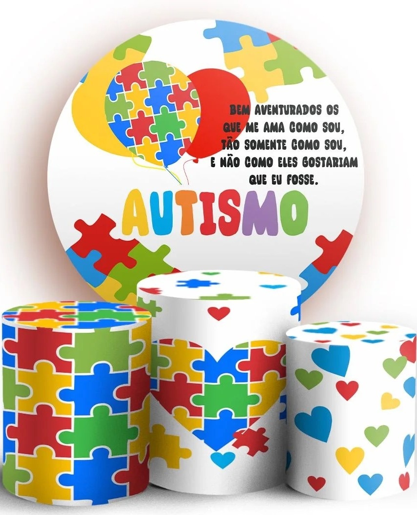Autismo Painel Redondo 150Cms - FOCUSEVENTOSJATAI