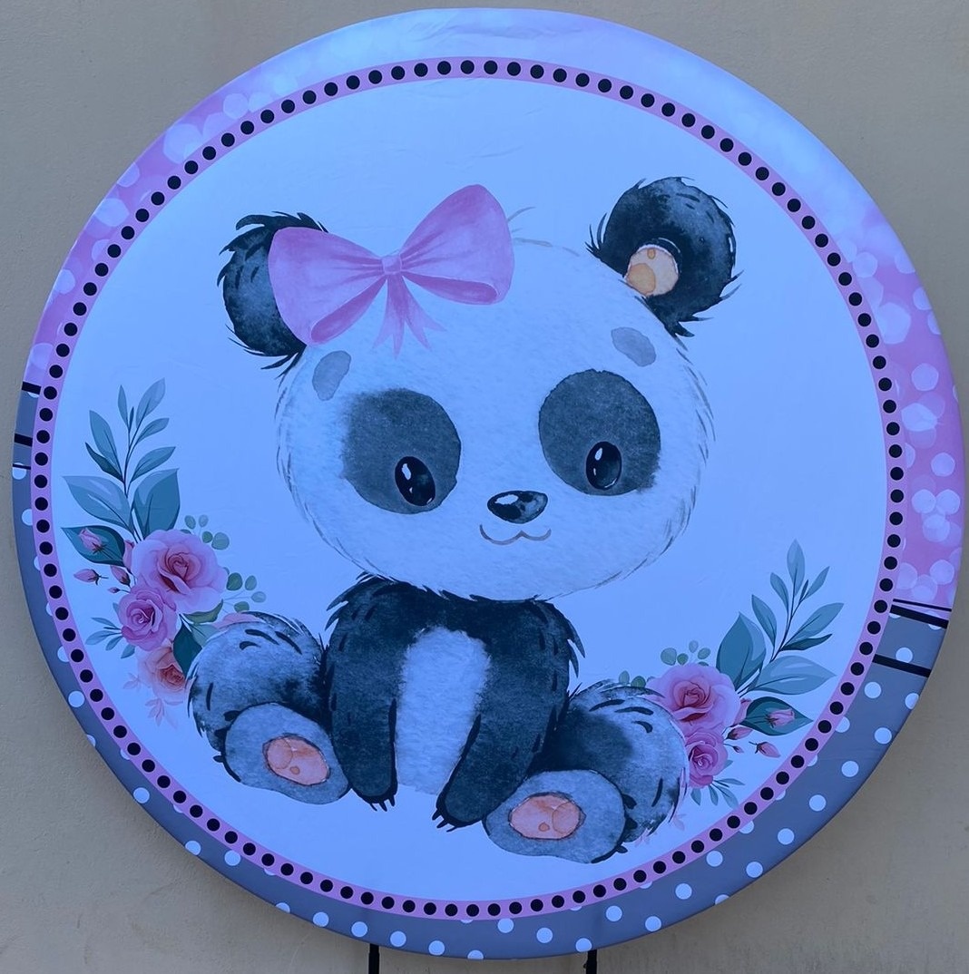 Ursinha Panda Janete Painel Redondo 150Cm - FOCUSEVENTOSJATAI