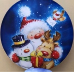 Natal Neve Painel Redondo 150Cm - imagem 1
