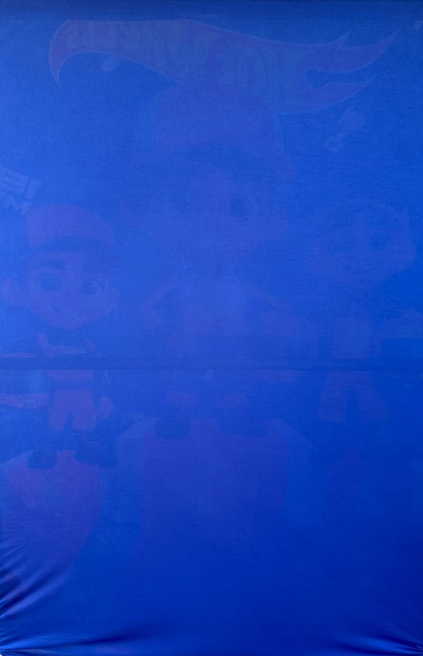 Azul Royal Liso 02 Painel Retangular 220X150Cm - Fundo Hot Wheels Pelezinho - FOCUSEVENTOSJATAI