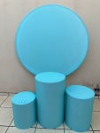 Verde Claro Candy Liso Painel Redondo 150Cm - imagem 2