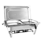 Cuba Rechaud Inox Retangular Media Rasa  4,2L 1/2 32,5X26,5X6,5Cms - imagem 2