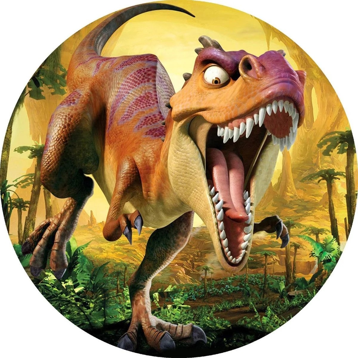 Dinossauro Jurrasic Rex Painel Redondo 150Cm - FOCUSEVENTOSJATAI