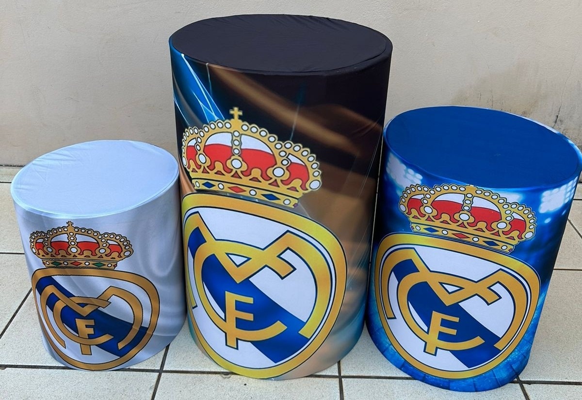 Futebol Real Madri Cilindro Redondo Pmg - FOCUSEVENTOSJATAI