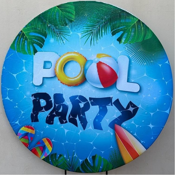 Pool Party Piscinas Painel Redondo 150Cm - FOCUSEVENTOSJATAI