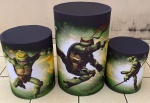 Tartarugas Ninja No Combate Cilindro Redondo Pmg - imagem 1