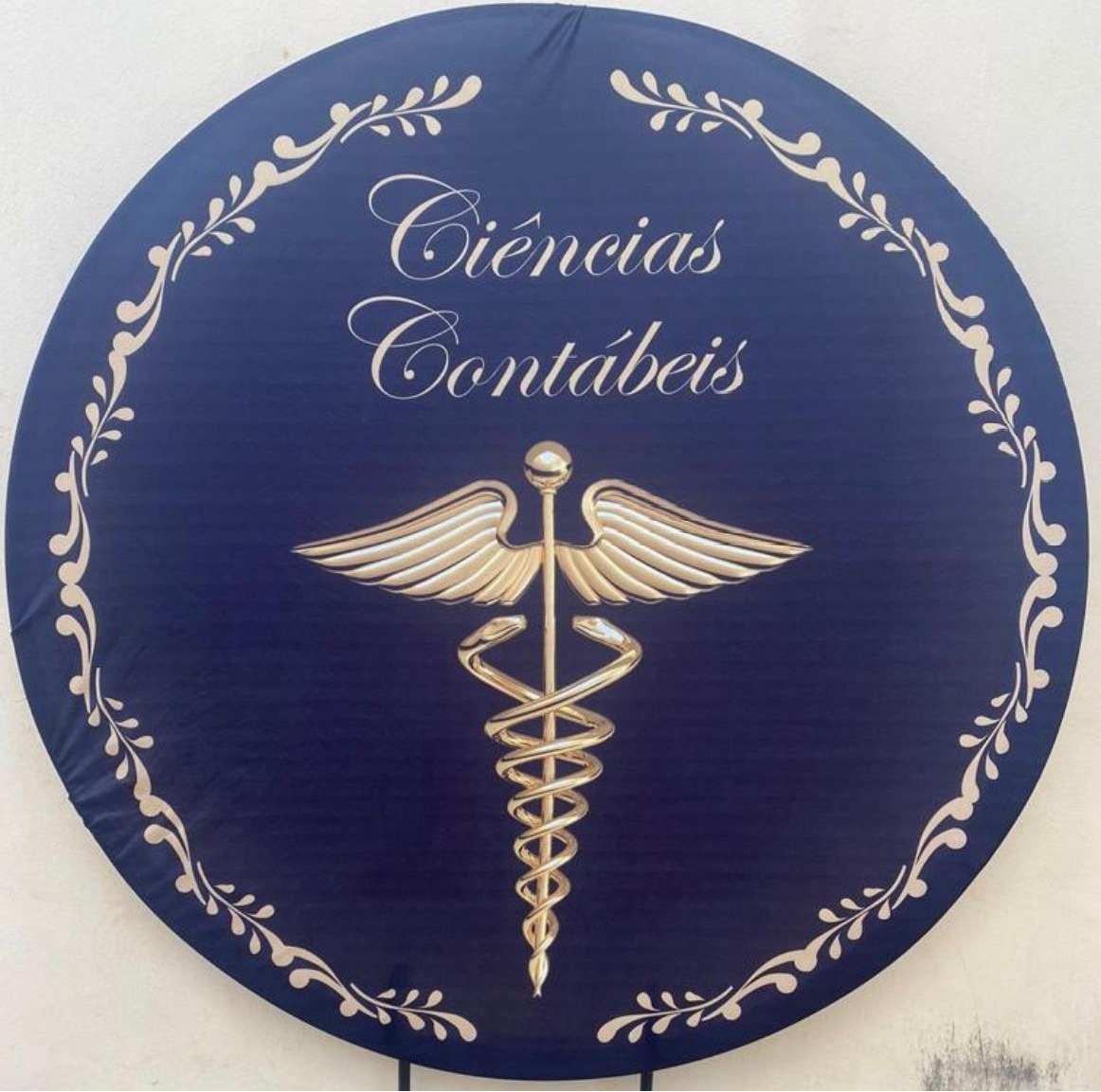 Profissão Ciências Contabeis Painel Redondo 150Cm - FOCUSEVENTOSJATAI