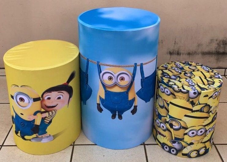 Minios Bananas Amarelas Cilindro Redondo Pmg - FOCUSEVENTOSJATAI