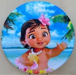 Moana Baby Mar Azul 1 Caracol Painel Redondo 150Cm - imagem 1