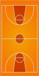 Esportes Quadra de Basquete Painel Retangular  220X150Cm - Fundo - imagem 1