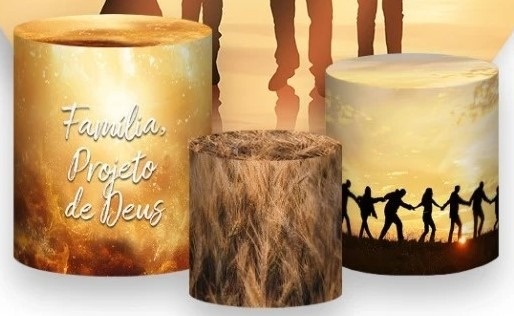 Religioso Culto da Familia Cilindro Redondo Pmg - FOCUSEVENTOSJATAI