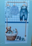 Azul Claro Liso Painel Retangular 220X150Cms - Fundo Chá de Bebe Ok Baby Azul - imagem 2