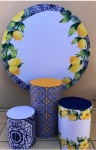 Limao Siciliano  Azulejo Portugues Amarelo Cilindro Redondo Pmg - imagem 2