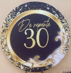 de Repente 30 Anos Arabesco Dourado Painel Redondo 150Cm - imagem 1