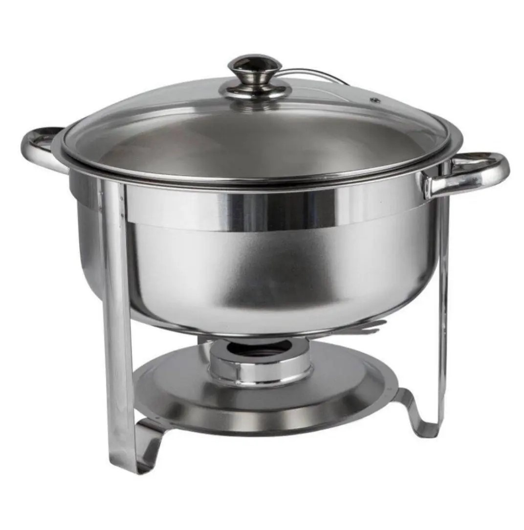 Rechaud Inox Redondo 7,5Lts Banho Maria Brasil - FOCUSEVENTOSJATAI