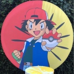 Pokemon Bola Ataque Painel Redondo 150Cm - imagem 1