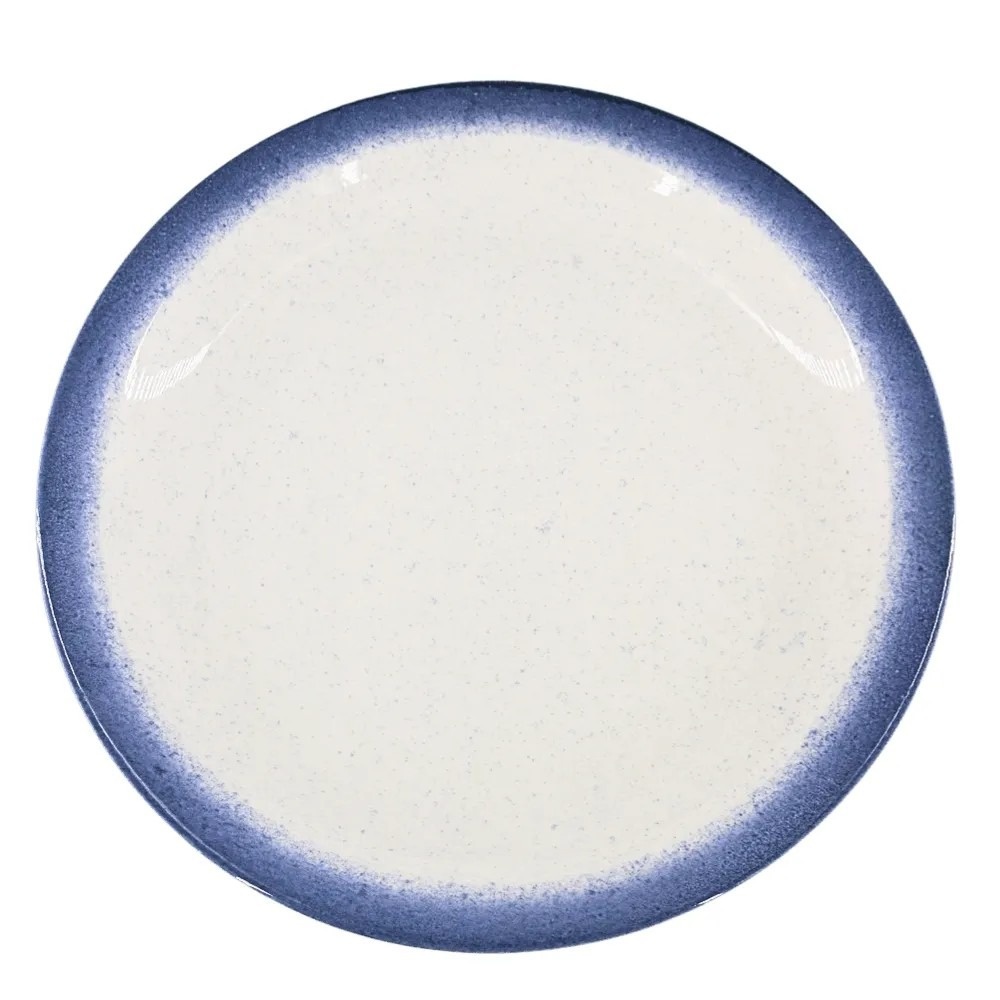 Prato Raso Rústico Mesclado Azul Porcelana Tramontina 28Cm - FOCUSEVENTOSJATAI