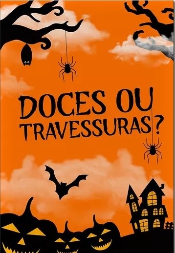 Halloween Doces Ou Travessuras Painel Retangular 220X150Cm - FOCUSEVENTOSJATAI