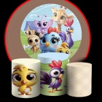 Galinha Pintadinha 3D Amigos Painel Redondo 150Cm - imagem 2