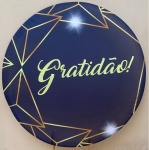 Gratidao Sempre Foi Deus Painel Redondo 150Cm - imagem 1