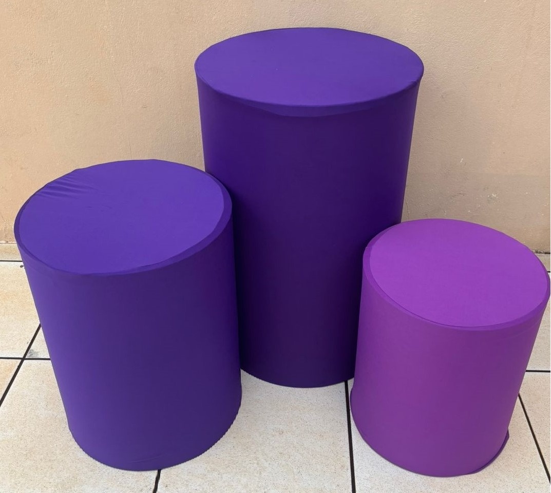 Roxo Liso E Roxo Uva Cilindro Redondo Pmg - FOCUSEVENTOSJATAI