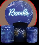 Folhagem Azul Resenha Cilindro Redondo Pmg - imagem 2