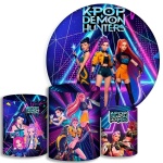 Guerreiras Do Kpop Demon Hunters Cilindro Redondo Pmg - imagem 2