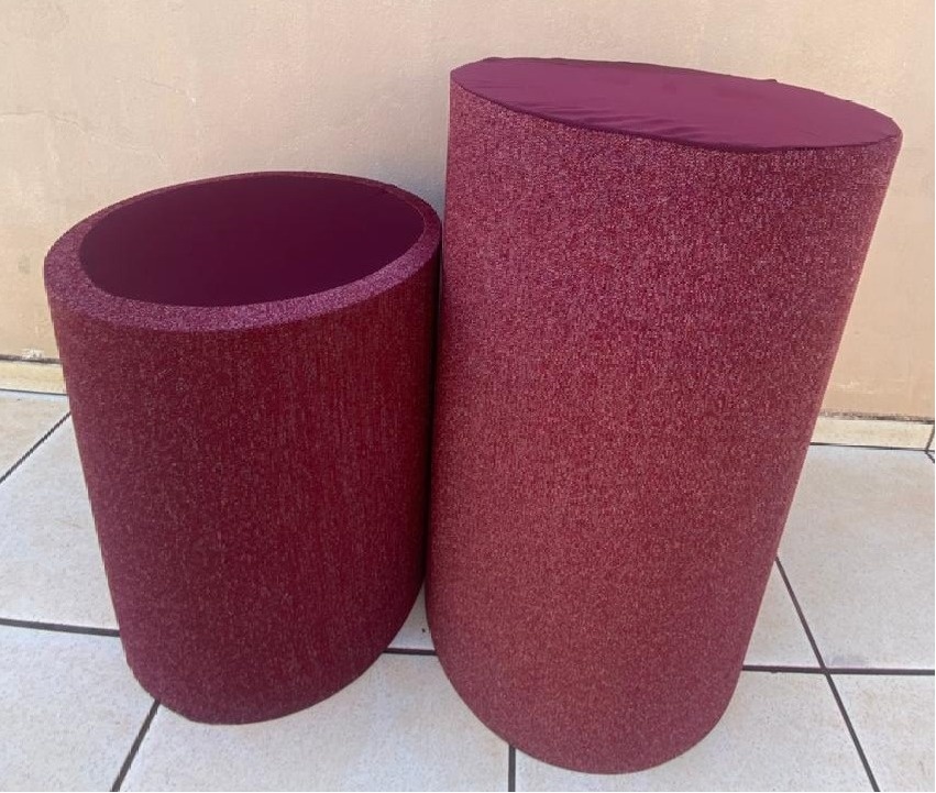 Marsalla Glitter Tampo Vinho Cilindro Redondo 1M 1G - FOCUSEVENTOSJATAI