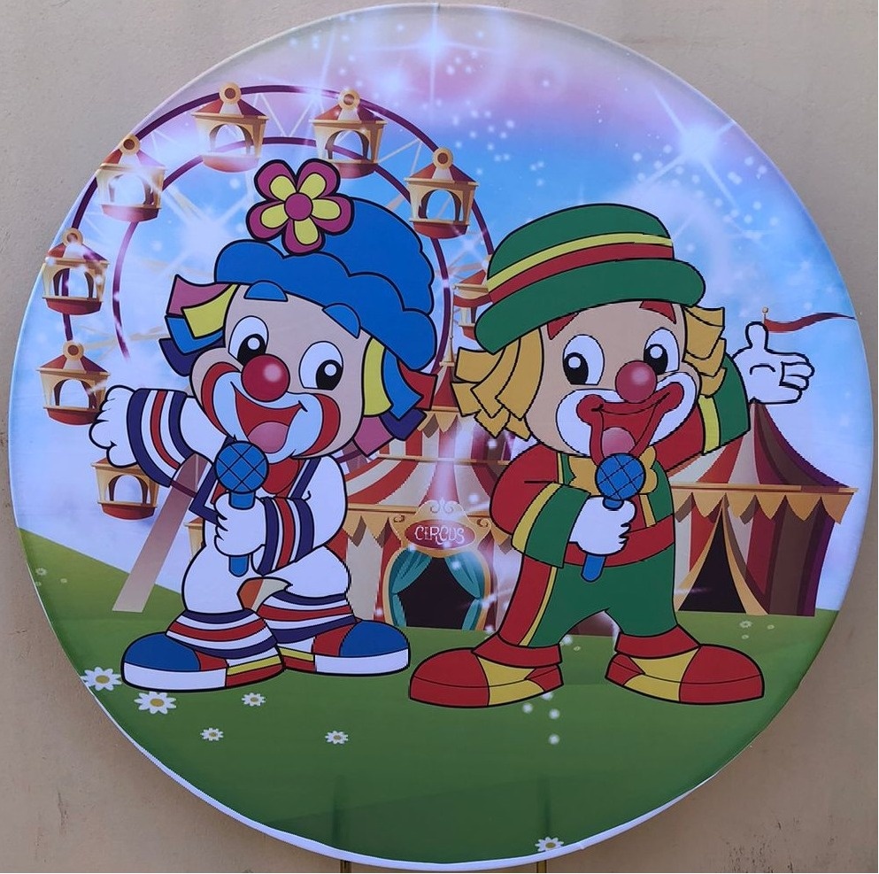 Patati Patata Palhaço Painel Redondo 150Cm - FOCUSEVENTOSJATAI