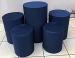 Azul Marinho Liso Painel Redondo 150Cms - imagem 3