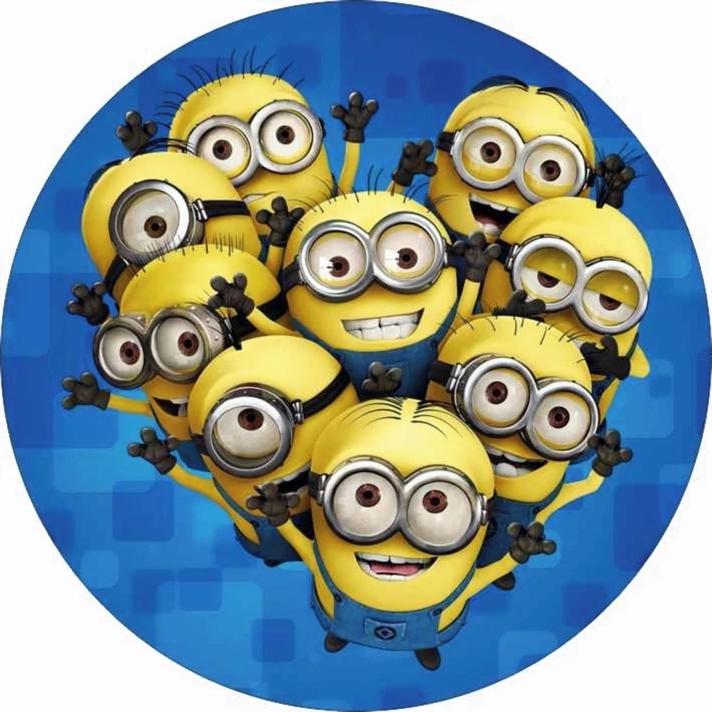 Minions Turma Completa 01 Painel Redondo 150Cm - FOCUSEVENTOSJATAI