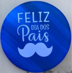 Papai Bigode E Gravata Preto Cilindro Redondo Pmg - imagem 2
