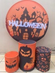 Hallowen Castelo Fundo Laranja Cilindro Redondo Pmg.jpeg - imagem 2