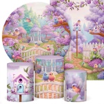 Jardim Passarinhos Lilas Cilindro Redondo Pmg - imagem 2
