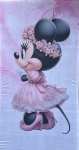 Minie Rosa Princesa Painel Retangular 200X100Cm - imagem 1