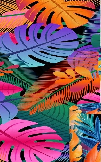 Tropical Laranja Lilás Painel Retangular 200X100Cm - Fundo Rosa Pink - FOCUSEVENTOSJATAI