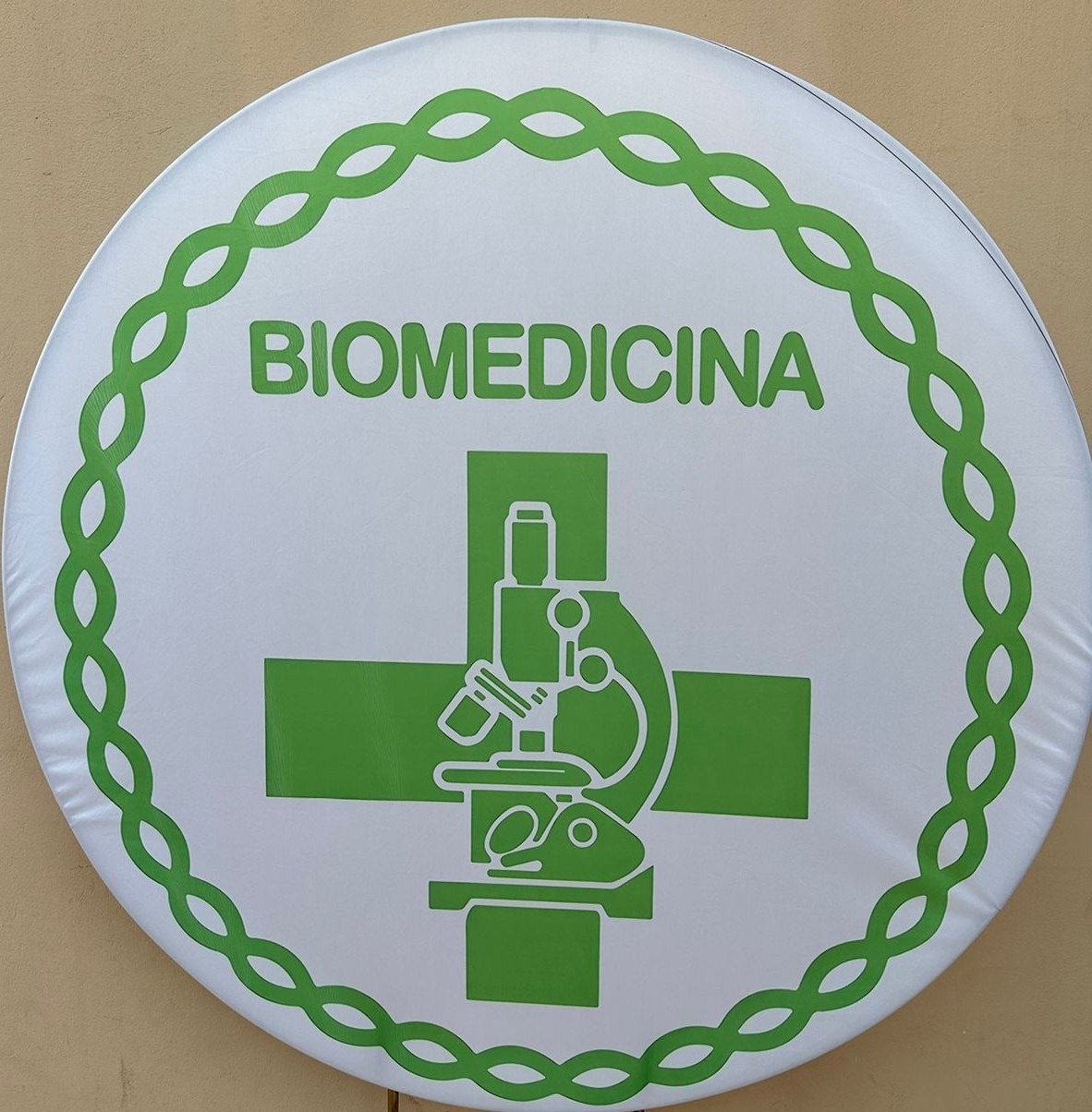 Profissão Biomedicina Branco E Verde Painel Redondo 150Cm - FOCUSEVENTOSJATAI