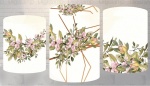 Floral Mini Botao Rosa Painel Redondo 150Cm 1/2 - imagem 1