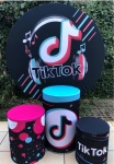 Tik Tok Preto Cilindro Redondo Pmg - imagem 2