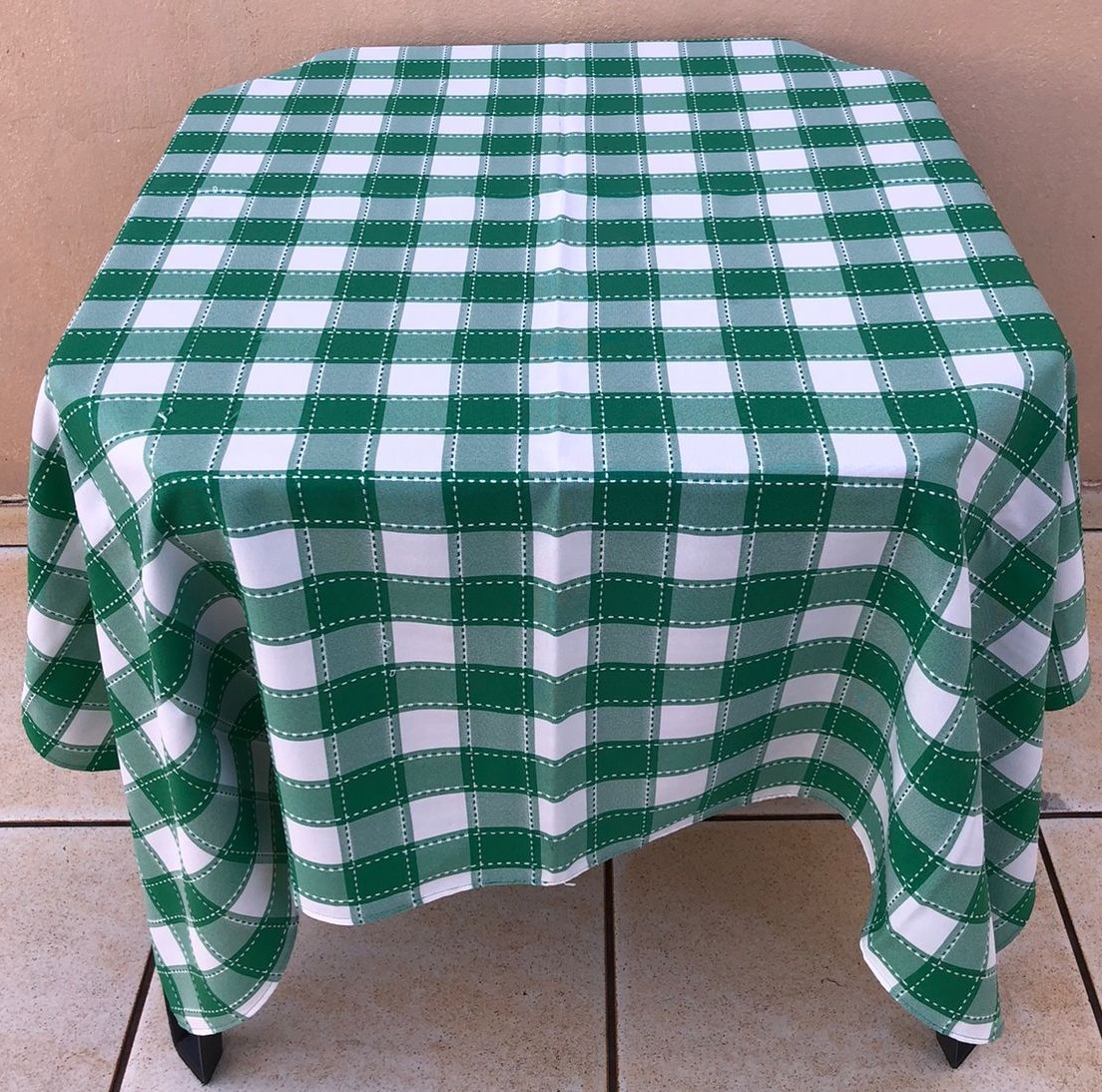Forro Quadrado Xadrez Verde Bandeira Lista Oxford 140X140Cm - FOCUSEVENTOSJATAI