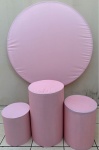 Salmão Candy Liso Painel Redondo 150Cm - imagem 2