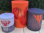 Basquete Bola Parede Cilindro Redondo Pmg - imagem 1