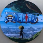 One Piercie 01 Navio Pirata Painel Redondo 150Cm - imagem 1