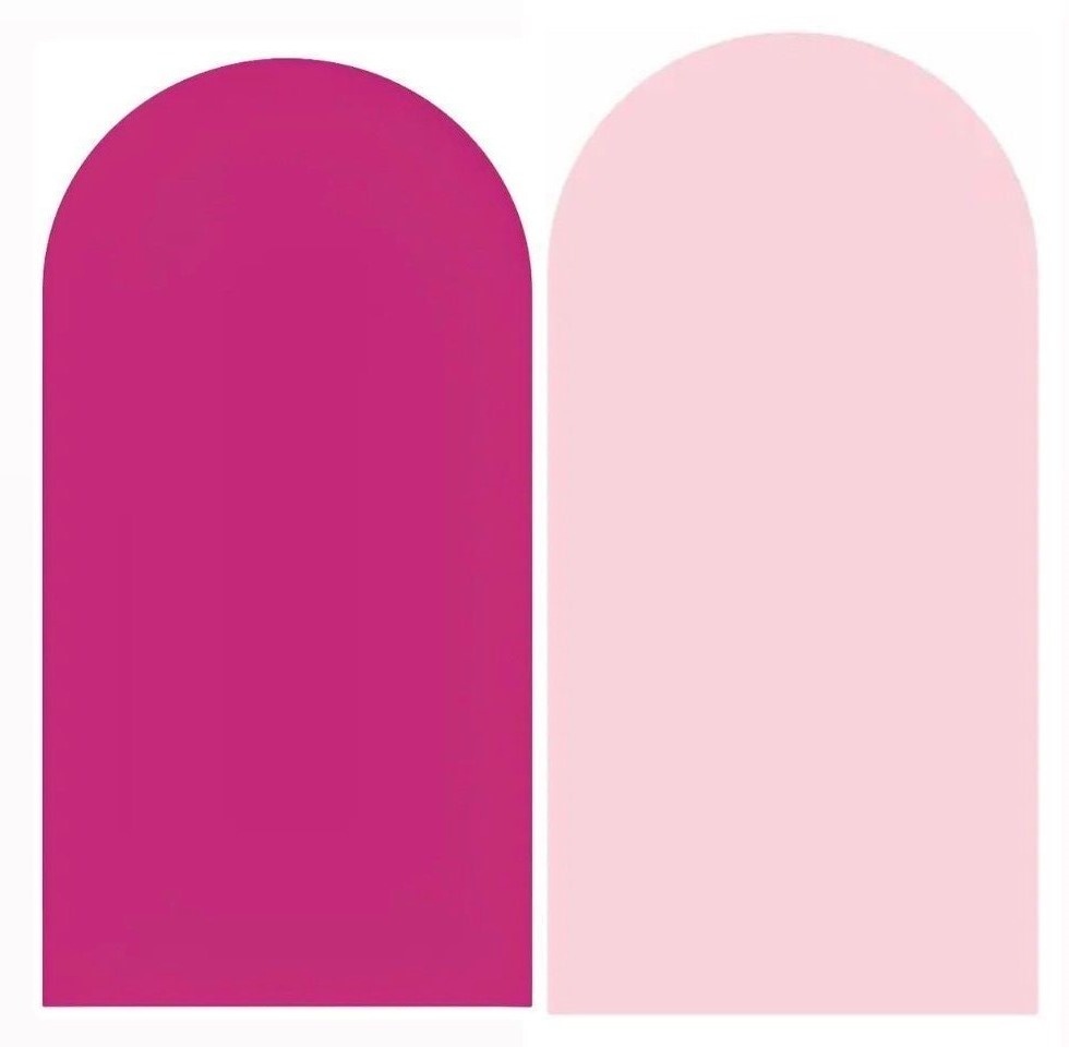 Rosa Pink 01/02 Fundo Rosa Claro 01/02 Painel Romano 200X100Cm - FOCUSEVENTOSJATAI
