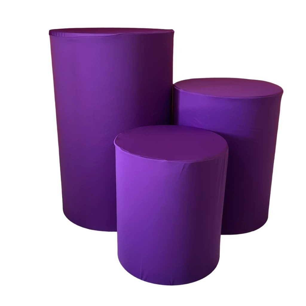 Roxo Escuro 1/2 Cilindro Redondo Pmg - FOCUSEVENTOSJATAI