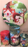 Chapeuzinho Vermelho E Lobo Cilindro Redondo Pmg - imagem 2